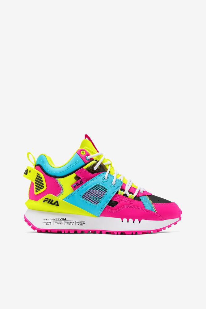 Fila Sneakers Spectra Womens Pink/Yellow - India UAS-093846